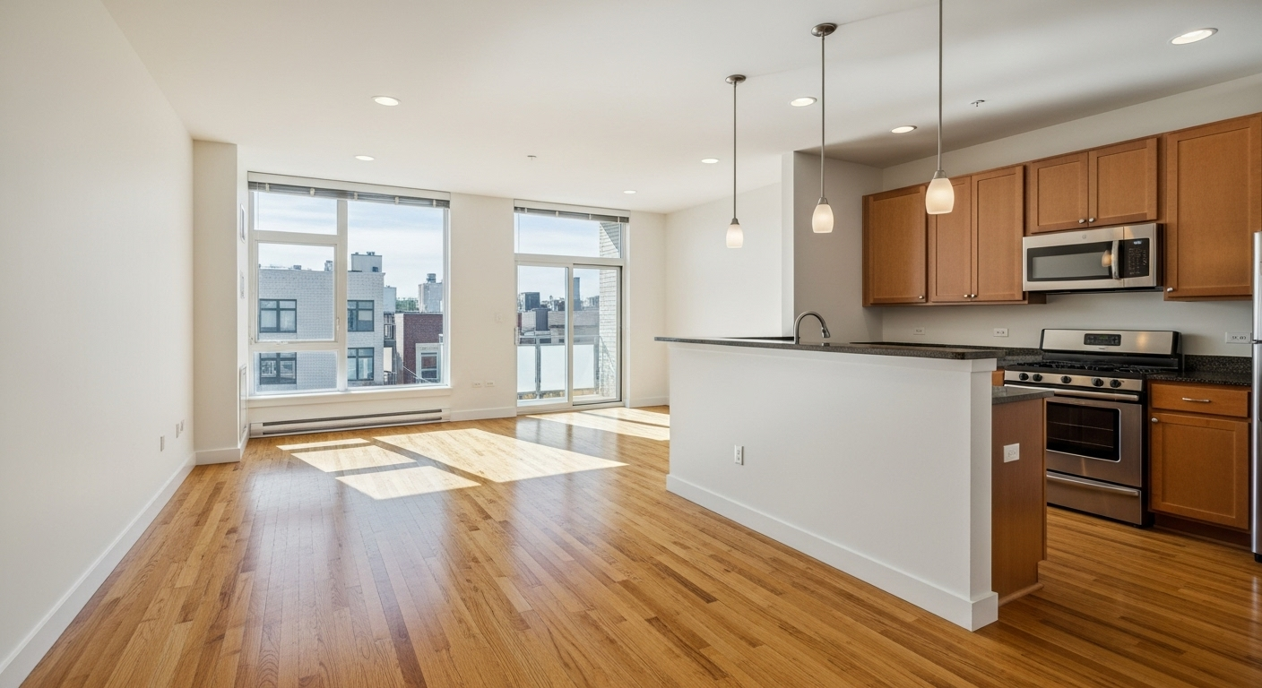 Modern rental apartment interior